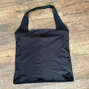 Express Elegant Black Halter Top